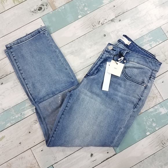 tgla Denim - tgla Stitch Fix Slim Sequin Patch Light Denim Jean